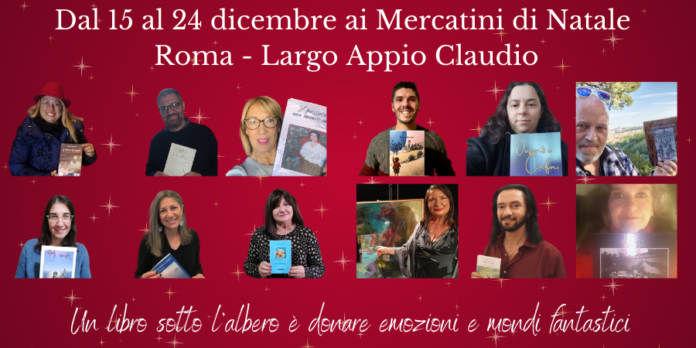 SBS Edizioni & Comunicazioni trasforma il Mercatino di Natale di Largo Appio Claudio in un'esperienza letteraria magica.