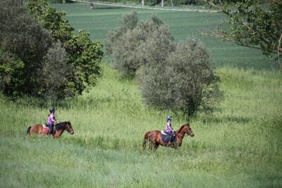 Foto piccoli atleti a cavallo