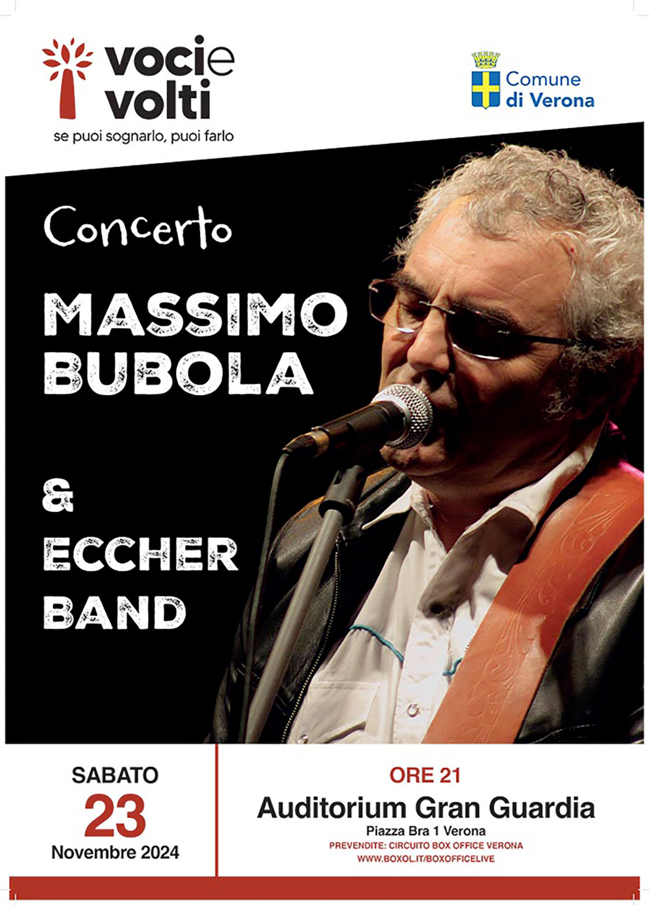 Massimo Bubola, il grande cantautore veneto, festeggia i 50 anni di musica con un concerto a Verona sabato 23 novembre